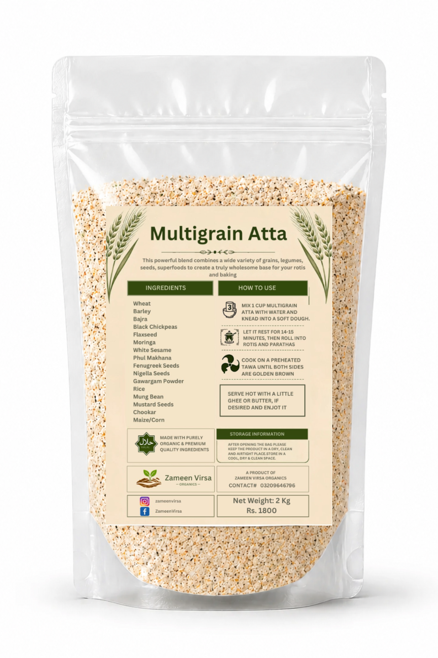 Stone Ground Multigrain Atta