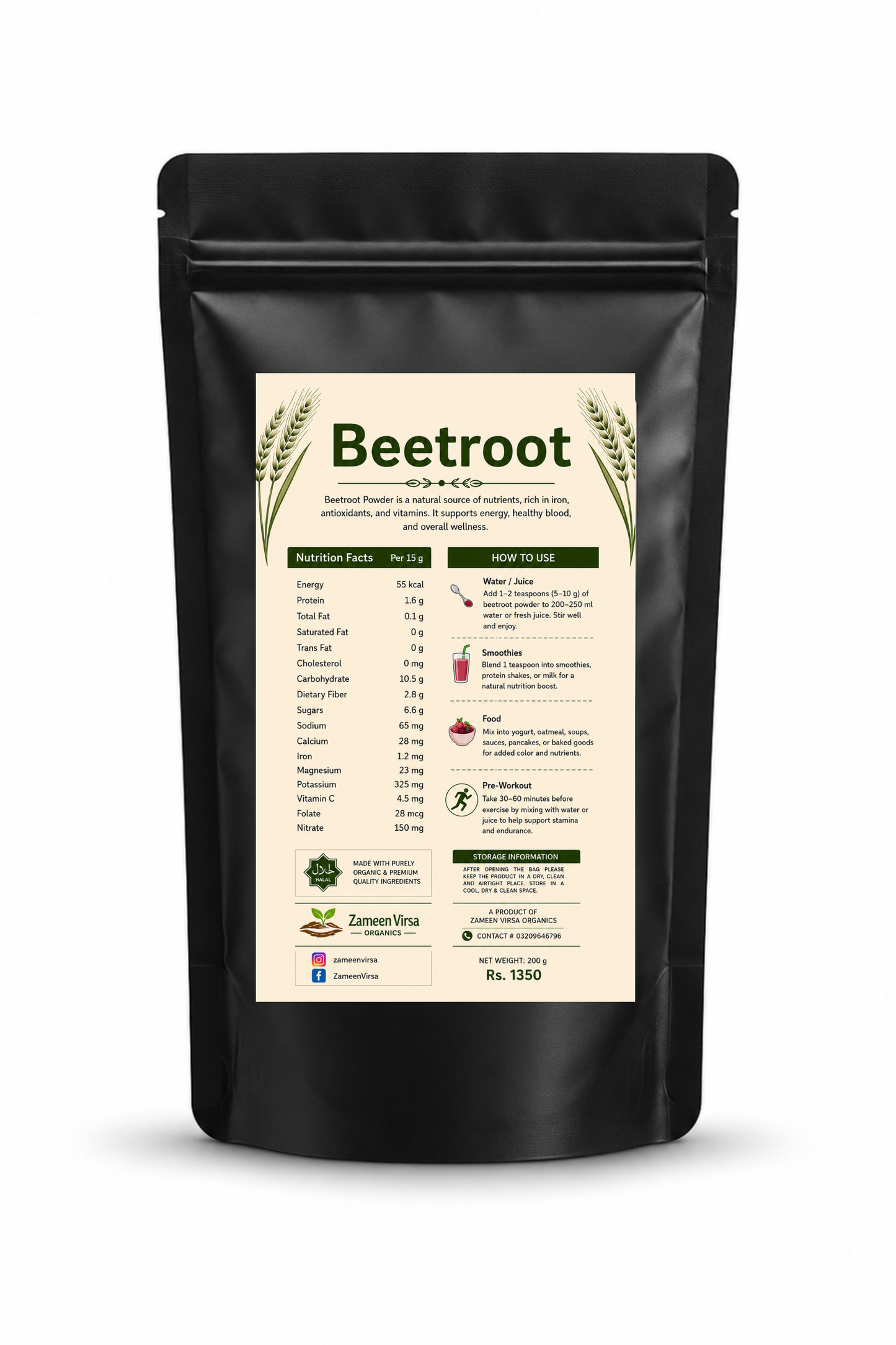 Beetroot Powder - 100% Natural