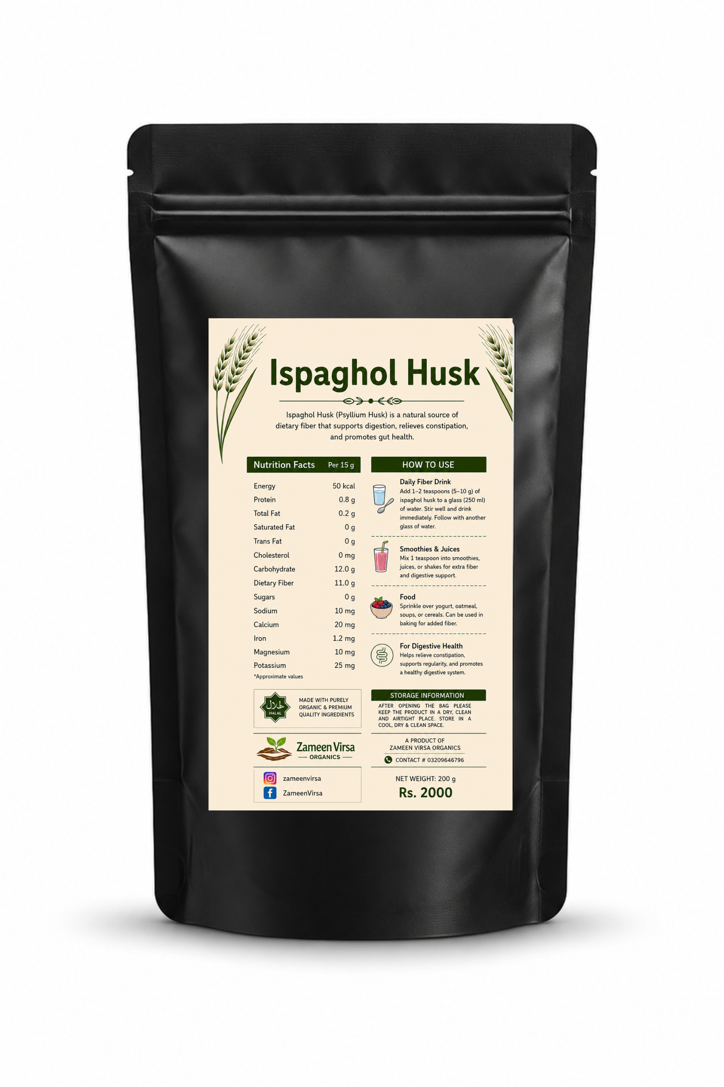 Ispaghol (Psyllium) Husk