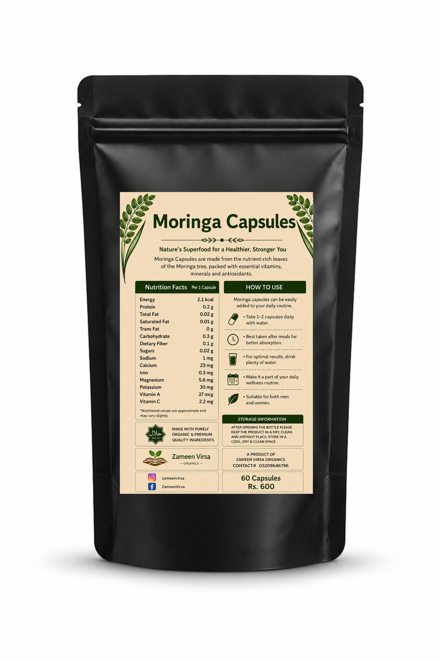 Moringa Capsules (60 Capsules)